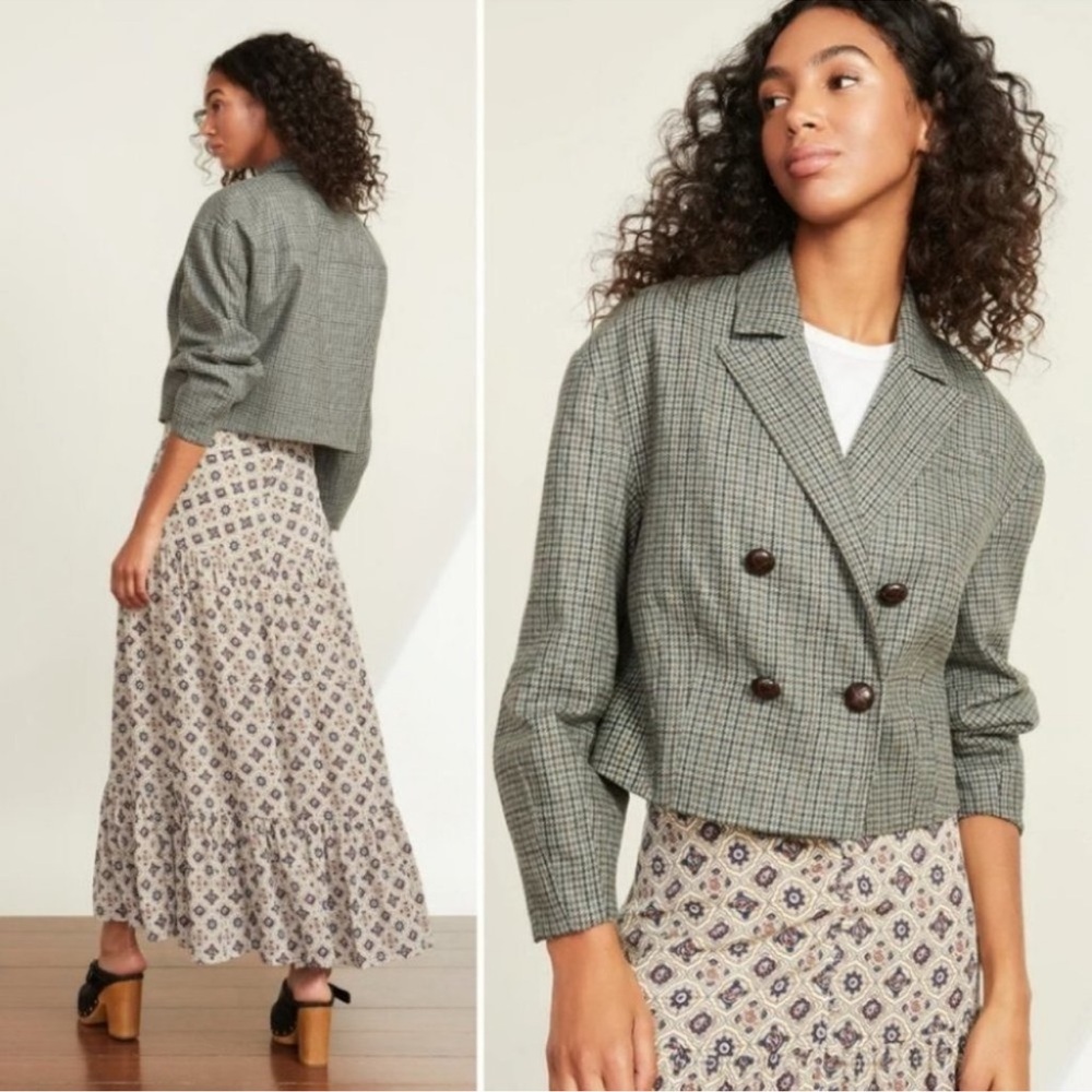 Veronica  Beard Plaid Sybille Cropped Blazer NWOT - Picture 4 of 10